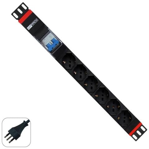 Multipresa Rack 19" 6 X Ita / Schuko Con Magnetotermico - Foto 1