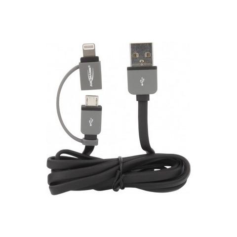 Ansmann 2in1 USB 2.0 cavo su Micro USB u Lightning 1,0 m - Foto 2