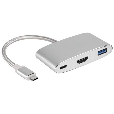 MagiCable USB-C to HDMI Multiport adatt. argento - Foto 1