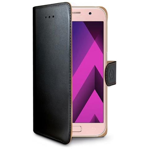 Custodia Wally in Similpelle per Galaxy A3 2017 - Colore Nero - Foto 1