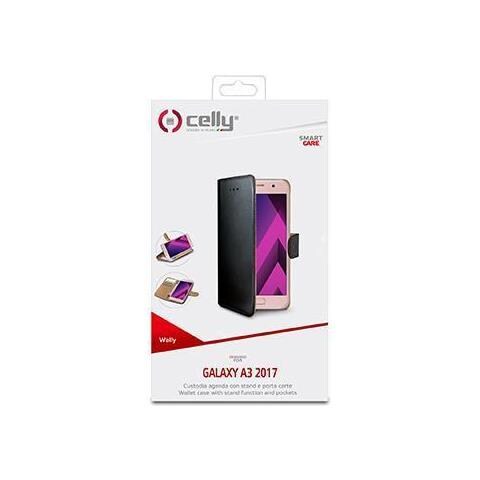 Custodia Wally in Similpelle per Galaxy A3 2017 - Colore Nero - Foto 2