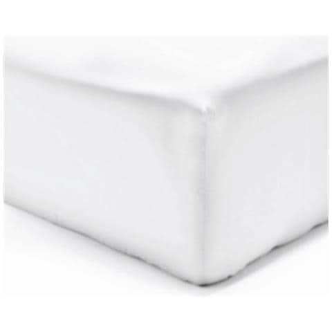 Lenzuolo Bianco - 180 x 200 cm - 100% Cotone - Foto 1