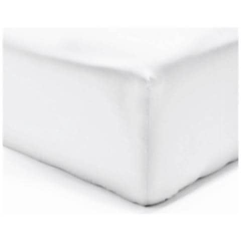 Lenzuolo Bianco - 180 x 200 cm - 100% Cotone - Foto 2