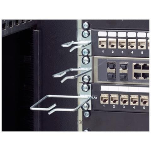 I-CASE RING-SLIM44 - Anello Passacavi Laterale 40x40 mm in Acciaio Zincato per Armadi Rack - Foto 2