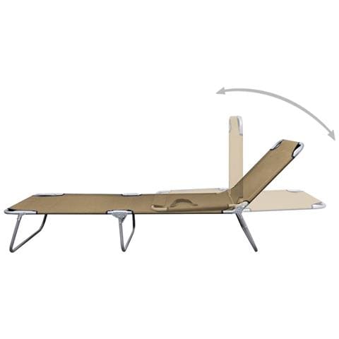 Lettino Prendisole Pieghevole con Schienale Regolabile Talpa - Foto 2