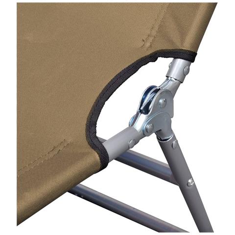 Lettino Prendisole Pieghevole con Schienale Regolabile Talpa - Foto 6