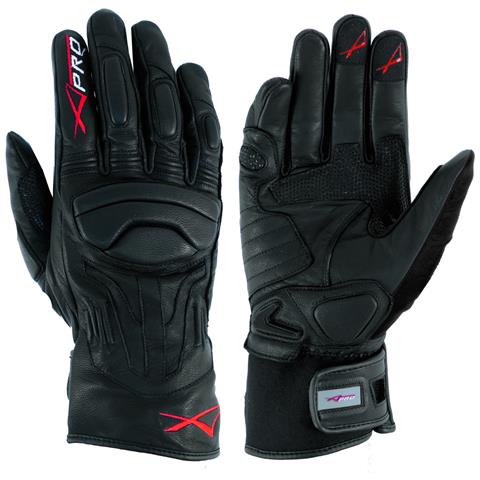 Guanto Sportivo Moto Touring Pelle Enduro Motard Motociclismo Nero L - Foto 1