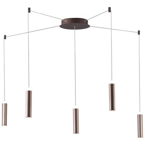 Plafoniera Led Candle Bronzo 5x7w 1900lm 4000k 20x400x22cm - Foto 2