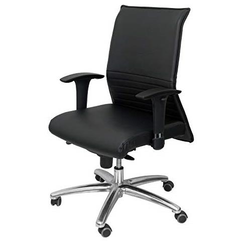 Poltrona Albacete Confidente Similpelle Nero Sedie Da Ufficio, Taglia Unica - Foto 4