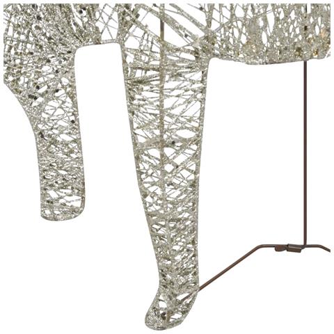 Renne e Slitta di Natale Decorazione per Esterni 60 LED Oro - Foto 2