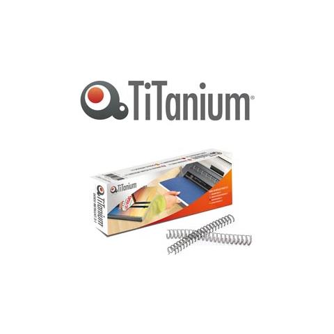 Scatola 50 Dorsi Metallo 10mm Bianco 34 Anelli Titanium - Foto 1