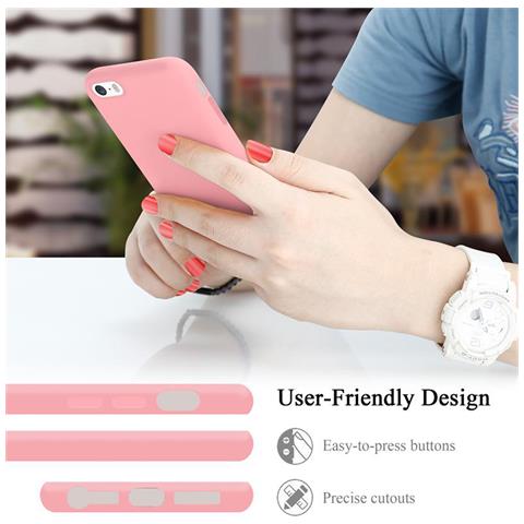 Cadorabo Custodia Compatibile Con Apple Iphone 5 In Liquid Rosa - Coperchio Protettivo In Silicone Tpu Flessibile - Foto 11