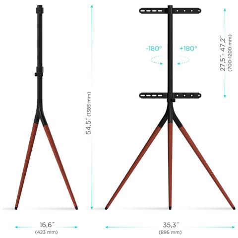 Supporto da pavimento per Tv TS1220 32"- 65" regolabile - Foto 7