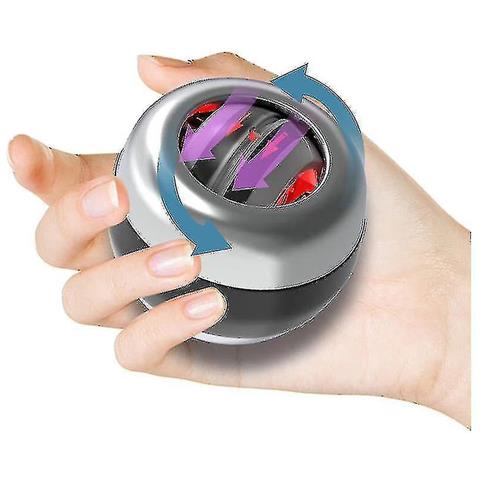 Palla Giroscopica Curaball Per Allenamento Mano - Con Contagiri E Luci A 6 Colori, Resistenza 40 LBS