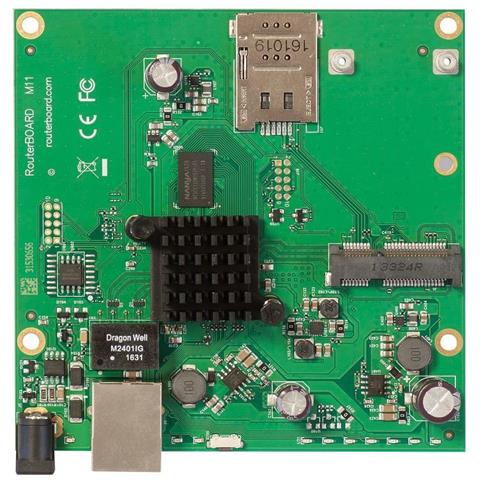 â€⢠Routerboard M11g With Dual Core 800mhz Cpu â€⢠256mb Ram â€⢠1x Gbit Lan â€⢠1x Minipci-e â€⢠Ro - Foto 2