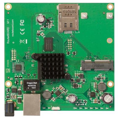 â€⢠Routerboard M11g With Dual Core 800mhz Cpu â€⢠256mb Ram â€⢠1x Gbit Lan â€⢠1x Minipci-e â€⢠Ro - Foto 1