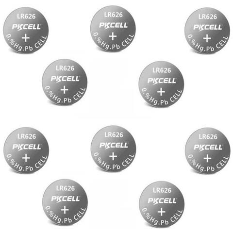 Pkcell Batteria Pila Alcalina Ag4, Lr626, G4, 177 , 376 1.5v Confezione Da 10 Pezzi - Foto 2