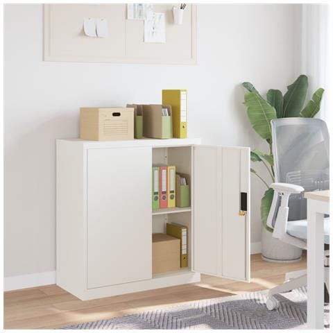 Armadio Classificatore Bianco 79x40x90 Cm In Acciaio - Foto 6