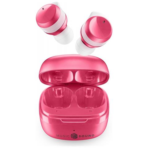 Cuffie Bluetooth FLOW con Custodia di Ricarica Colore Rosa - Foto 1