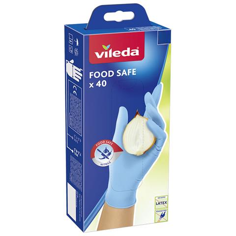 Guanti Monouso Vileda Food Safe 171015 M /l (40 Unità) - Foto 1