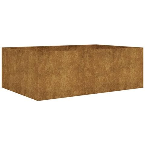 Fioriera Rialzata da Giardino 120x80x40 cm in Acciaio Corten - Foto 1