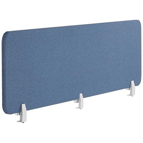 Pannello Divisorio Per Scrivania Blu 180 X 40 Cm Wally - Foto 1