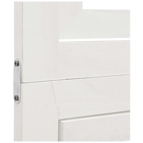 Divisorio Ambienti 3Pannelli Bianco Legno Massello di Paulownia - Foto 9