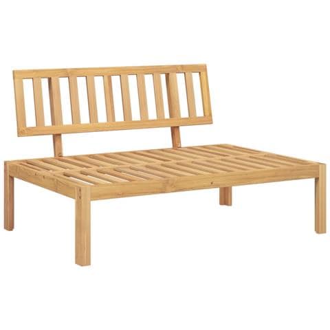 Divano Centrale Da Giardino Pallet In Legno Massello Di Acacia - Foto 2