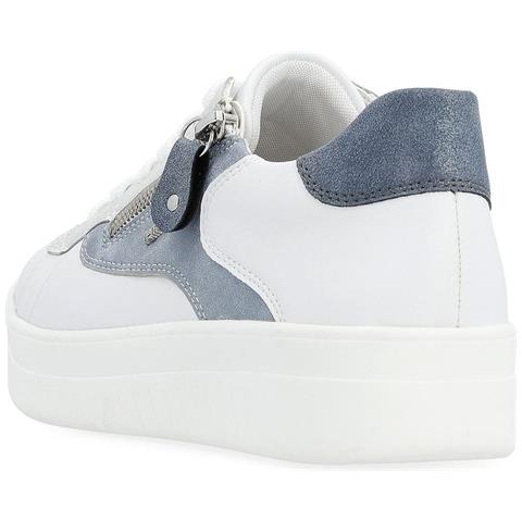 Leisure Trainers White Sneakers Sintetico E Tessile Scarpe Donna Bianco Eu 37, D0j03-80 - Foto 3