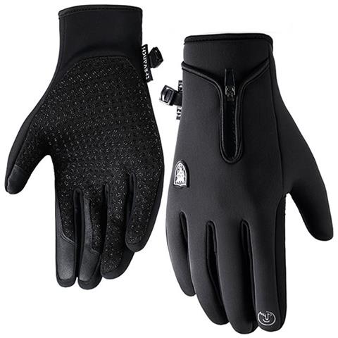 Guanti Touchscreen Neri - | Antivento E Resistenti All'acqua  Xl - Foto 2