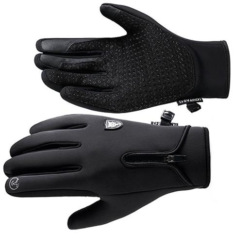 Guanti Touchscreen Neri - | Antivento E Resistenti All'acqua  Xl - Foto 3