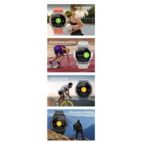 Orologio Connesso Gs Active Bluetooth 5.3 5atm Con Chip Gnss, Bianco - Foto 4