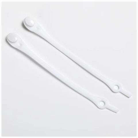Lacci Elastici In Silicone Per Scarpe Senza Nodi, 12 Pezzi White - Foto 1