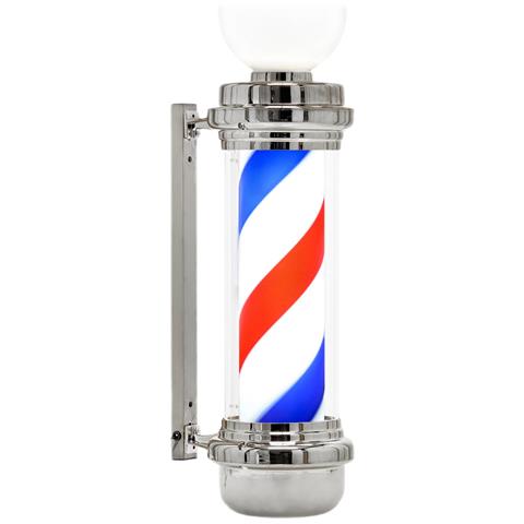 Palo Da Barbiere Barber Pole Insegna Lampada - Foto 3