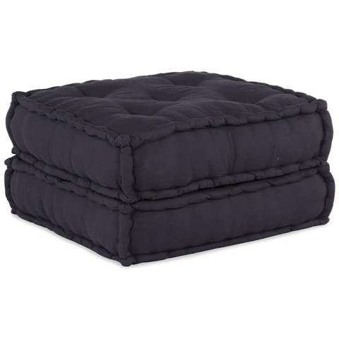 Pouf Modulare Antracite 70x70x36 in Tessuto - Foto 1