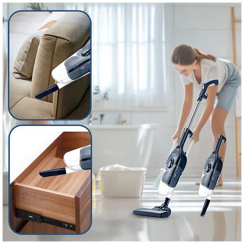 Aspirapolvere 2 In 1 Ciclonico, 2000w, Con Filtro Hepa Antiacaro, Cavo Di 5m. - Foto 2