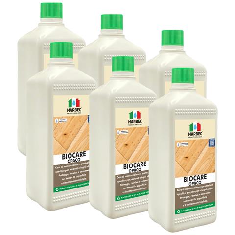 Biocare Opaco 1ltx6pz - Cera Per Legno Oliato - Foto 1