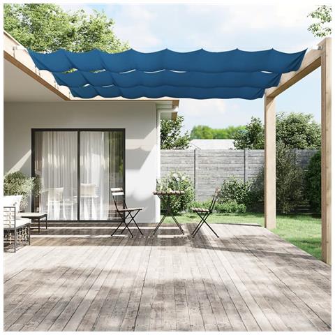Paravento Verticale Blu 60x1200 Cm In Tessuto Oxford - Foto 1