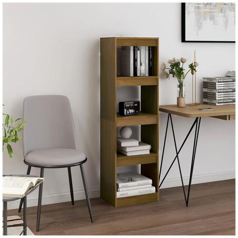 Lusso Casadino - Libreria/divisorio Ambra 40x30x135,5 Cm In Massello Di Pino - Foto 8