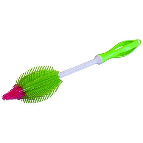 Spazzola Per Biberon In Silicone 35 Cm, Verde, Spazzola Per Vetri, Spazzola Per Lavastoviglie, Spazzola Per La Pulizia Di Biberon E Tettarelle, Bicchieri, Vasi, Ecc. - Foto 1