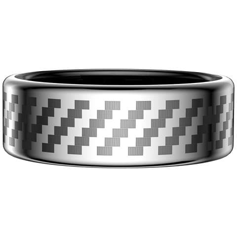 Anello Intelligente Impermeabile Ip68+5atm: Monitoraggio Salute E Notifiche Silver 8 - Foto 2