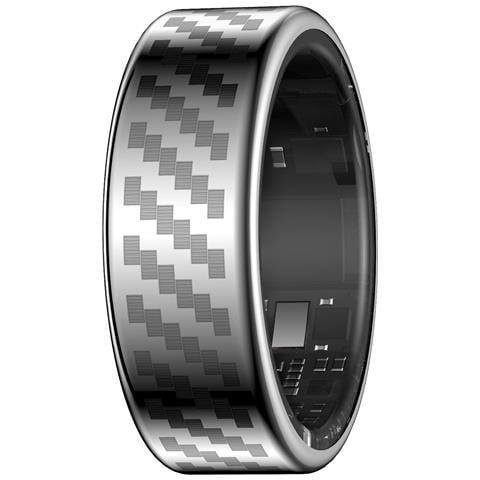 Anello Intelligente Impermeabile Ip68+5atm: Monitoraggio Salute E Notifiche Silver 8 - Foto 1