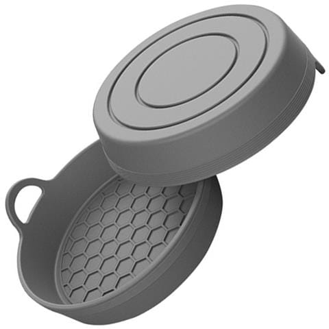 Set Da 2 Sottobicchieri Grigio Silicone Per Auto - Accessori Antiscivolo Interni Auto - Foto 4