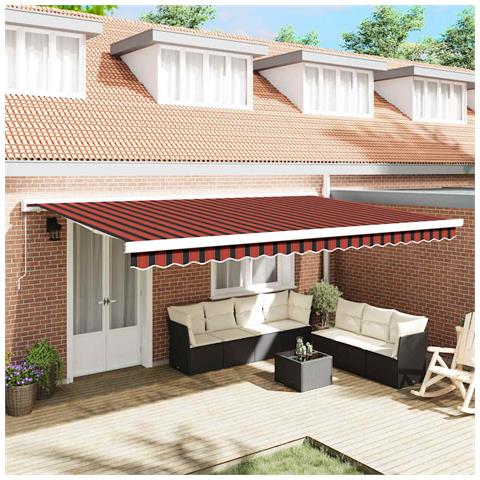 Tenda Retrattile Arancione e Marrone 500 × 300 cm - Foto 2