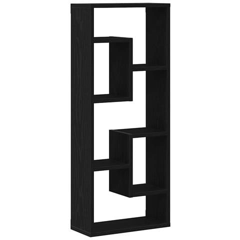 Mensola da parete in rovere nero 36x16x90 cm in legno composito - Foto 1