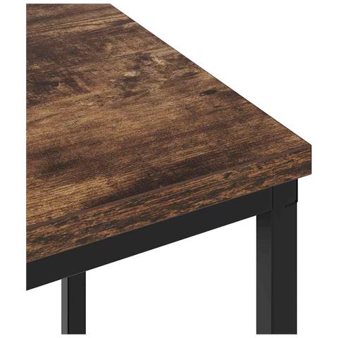 Armadio da Notte Rovere fumo 38 x 30 x 48 cm Legno multistrato - Foto 9