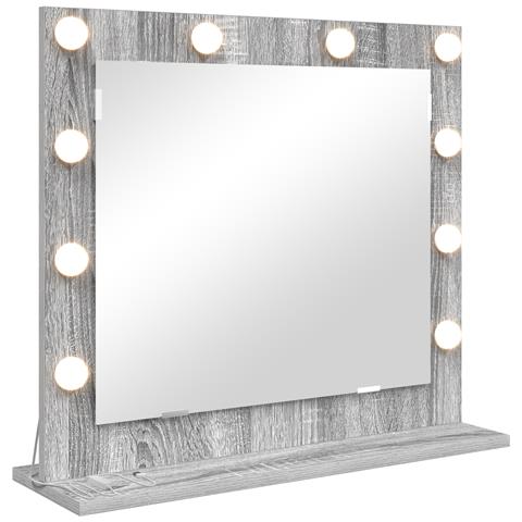 Specchio da Vanità con specchio Grigio Sonoma 60 x 55 x 18 cm - Foto 1