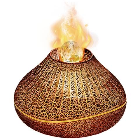 Umidificatore Diffusore Aromaterapia Flame Crack 160ml Usb-c 7 Colori - Foto 1