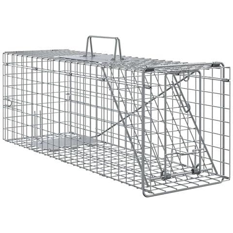 Trappola per animali Antracite 61 x 20 x 21.5 cm Acciaio - Foto 1