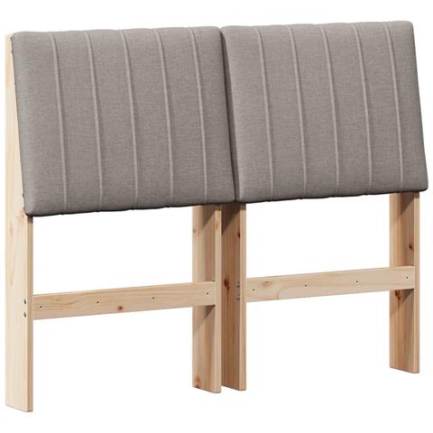 Testiera imbottita Talpa 120 cm Pino massello - Foto 1